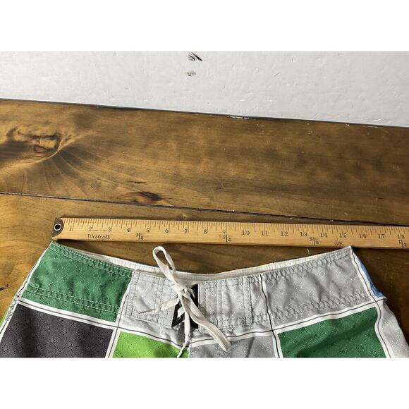 Billabong Board Shorts Mens Size 33 Green Multicolored Swim Trunks - Picture 7 of 11
